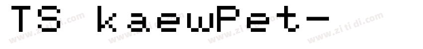 TS kaewPet字体转换